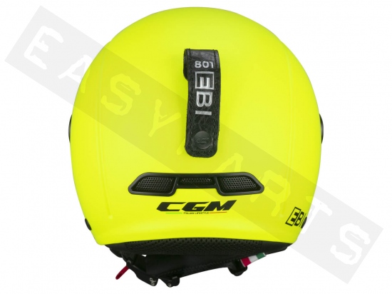 Helm E-Bike CGM 801A EBI MONO mattes neongelb (geformtes Visier)